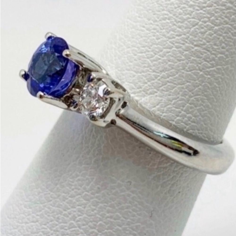 LeVian Tanzanite Diamond 18K Ring - Picture 5 of 14